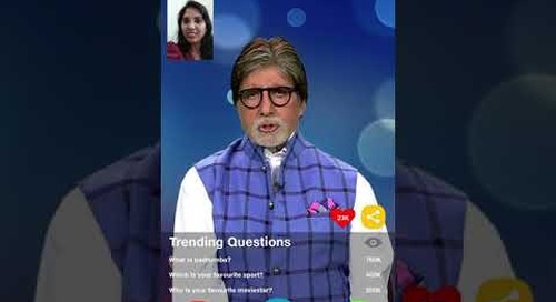 World's 1st Video Call Bot with legendary Bollywood Superstar, Amitabh Bachchan