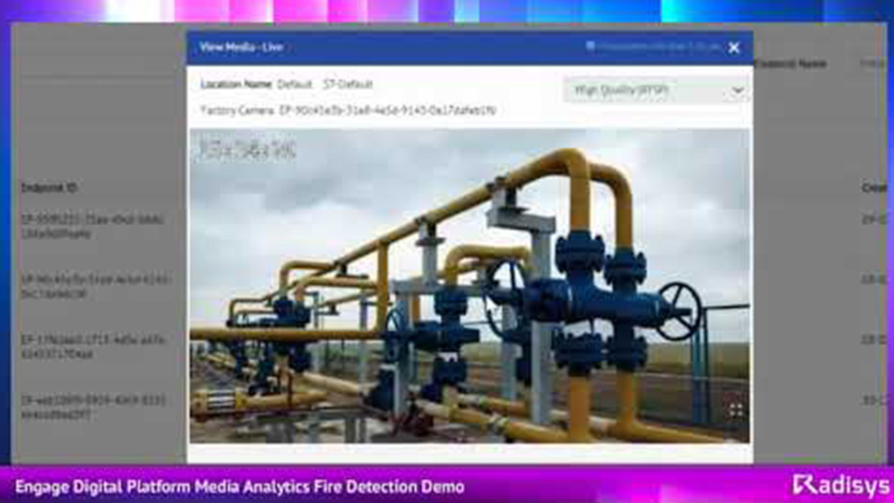 Radisys Engage Digital Platform Fire Detection Demo 540p